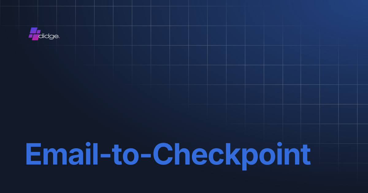 Email-to-Checkpoint | Home
