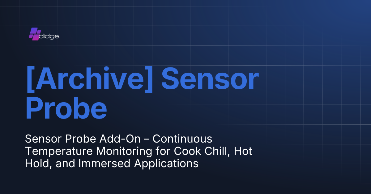 [Archive] Sensor Probe | Pricing | Home